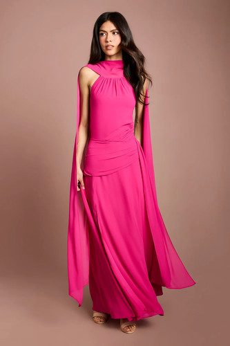 Coast pink maxi dress womens - dress,