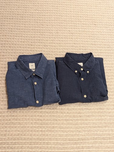 Mens shirt bundle - h&m, x2