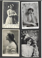POSTCARDS – 50 x EDWARDIAN ACTRESSES & ACTORS etc – LOT 6 – M-R