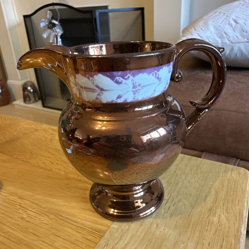 Vintage copper lustre ware - lustre,