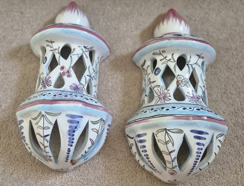 Pair hand painted - pair,