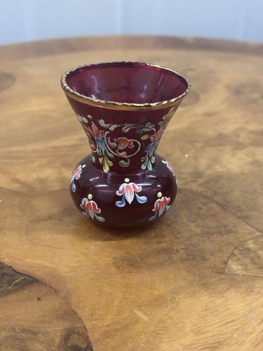 Antique bohemian red glass - bohemian,