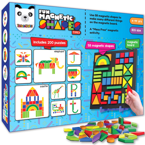 Magnetic shapes puzzle - puzzle, toy