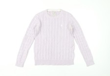 Jack Wills Purple Cable-Knit