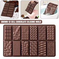 12 Cell Dubai Viral Chocolate Bar Mould Silicone Candy Mold Deep Chocolate Bar