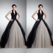 Gothic Wedding Dresses Halter