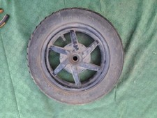 16120 Honda SFX 50cc Rear Drum Wheel Rim J10x2.15 and Bald Tyre