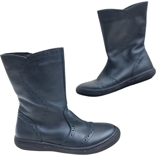 Leather mid calf boots - rr,
