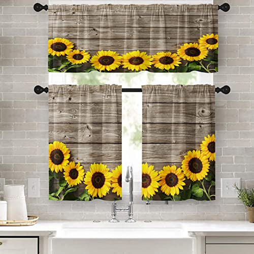 Sunflower kitchen curtains - sunflower,