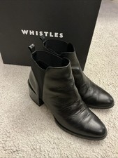 Whistles Black Leather Cordia