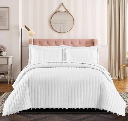 Piece quilted bedspread - quilted,