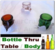 BOTTLE THROUGH TABLE OR BODY 3 MAGIC TRICK GIMMICKS INCLUDED FOR COKE BEER WINE
