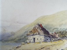 Original Watercolour c1880's, 'A Hovel' - 'Unknown Artist