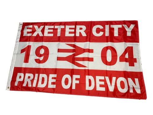 Exeter city flag 5ft 3ft - exeter,