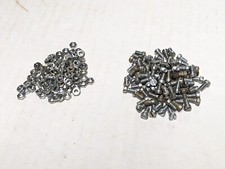 100 Meccano Slotted Cheese Head Bolts And Hex Nuts Part 37b 37c Zinc