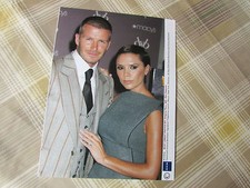David & Victoria BECKHAM 2008 England FOOTBALL Signature Fragrance Press Photo
