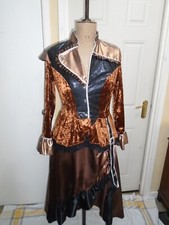 Steampunk ladies dress Medium size 38 bust fancy dress stretch bodice