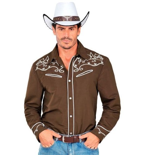 Mens brown western cowboy - mens,
