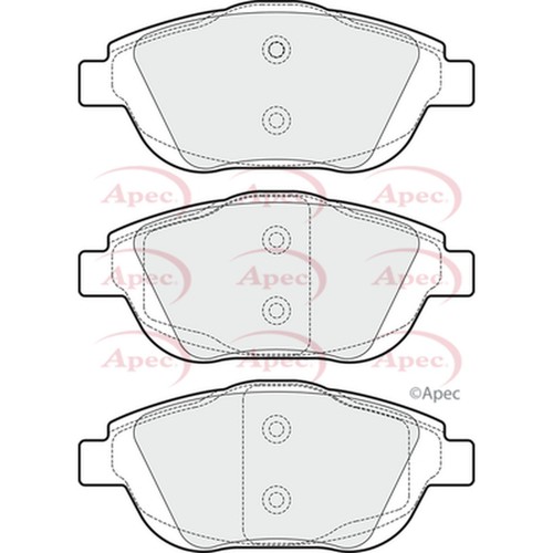 Brake pads set front - set, apec