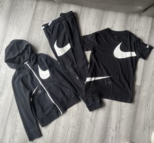 Boys Nike Tracksuit And T-Shirt  Age 8-10 Years Black