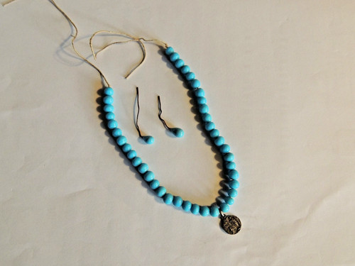 Blue turquoise earrings - blue-turquoise,