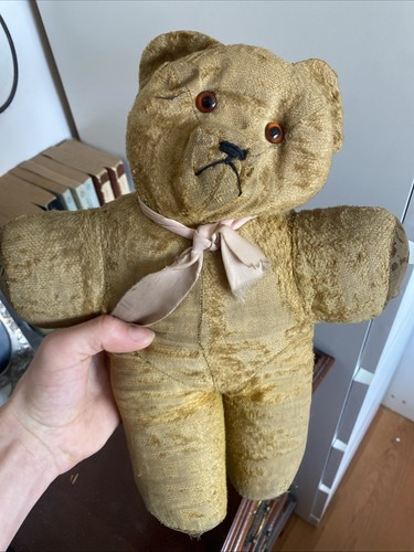 Unique old teddy - unique, deflated