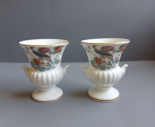 Pair vintage bone china - pair,