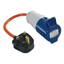 Converter lead socket 13a plug - lead,