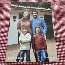 Hayfield Aran Family Knitting Pattern Jumper 8166