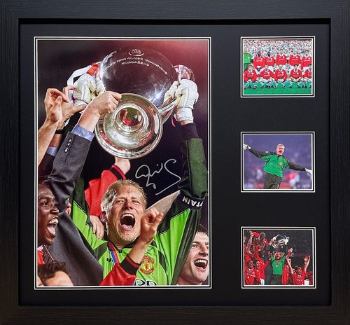 Framed schmeichel signed - framed,