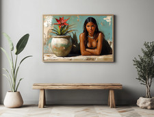 Native american indian woman - native,