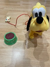 2007 Mattel Plush Animated Pluto Mickey Mouse Clubhouse Walks Barks