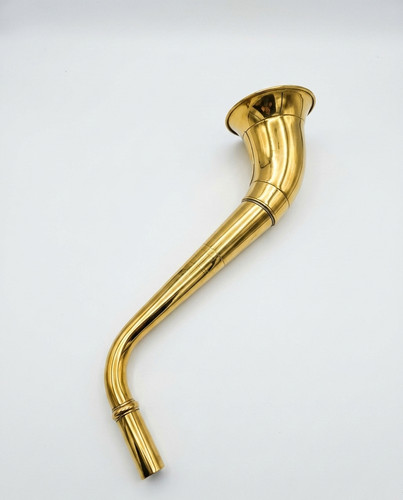 Antique brass ear trumpet horn - brass,