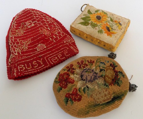 Old silk pin - silk, needle
