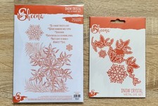 Sheena Douglass Snow Crystal A5 Stamp Set & Co-ordinating Metal Die Set