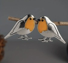 Robin Earrings - Silver stud