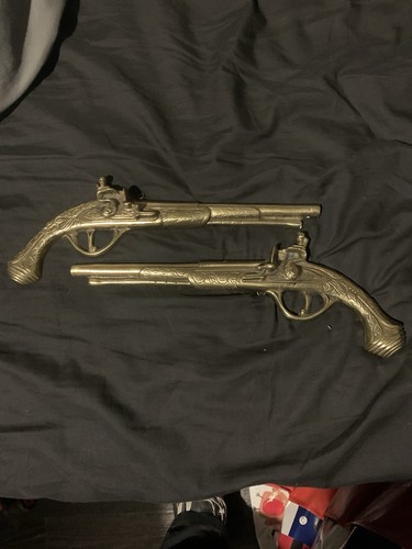 Pair retro vintage solid brass