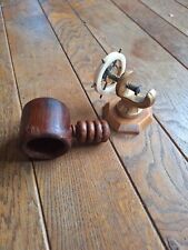Wooden Ship wheel nut cracker