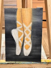 Oil Painting Women's Feet in