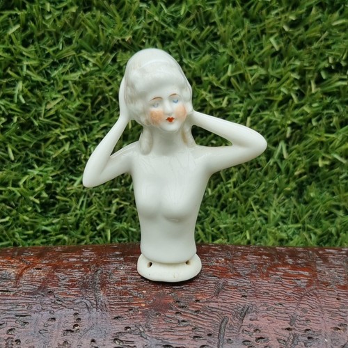 Vintage porcelain lady bust - vintage,