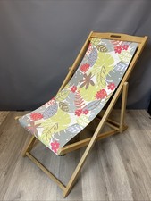 Wooden Deck chair Decking Floral PrintGeorge Green Garden Lounge Wood
