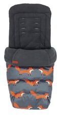  Twin  Cosatto universal  footmuff / cosytoes Mr Fox / foxes Grey  /  orange
