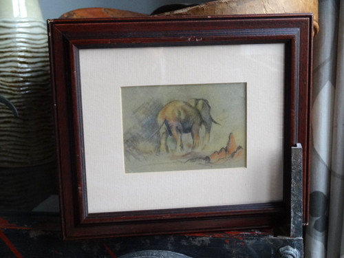 Vintage antique pastel - antique,
