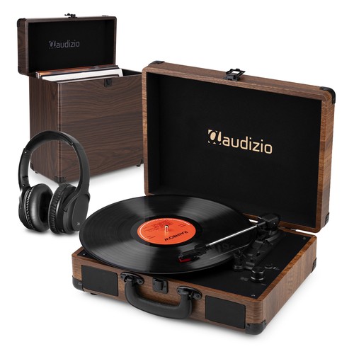 Briefcase record player with - briefcase,