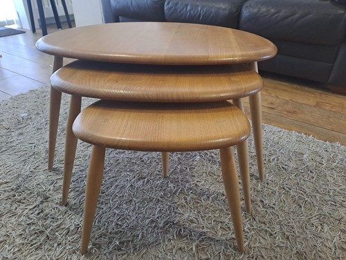 Ercol pebble nest - of, tables
