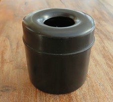 Antique Ebony Vanity Cotton Wool Holder