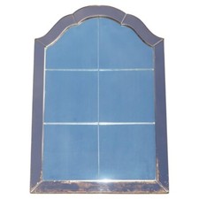 SUBLIME 1930'S FOXED ART DECO ROSE COLOURED GLASS BEVELLED VENETIAN MIRROR