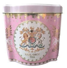 Earl Grey Tea 125g Holds 50 Tea Bags (Empty) Buckingham Palace Pink Tin