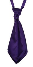 Satin Wedding Ruche Cravat Tie