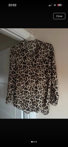 Zara leopard print blouse size - zara,
